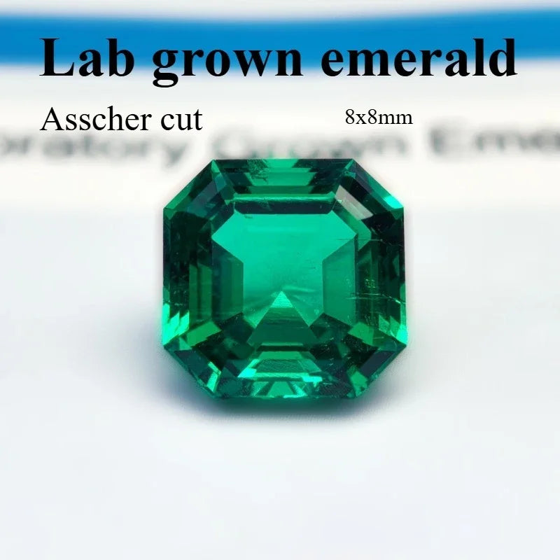 emerald Cut Lab Grown Columbia Emerald Natural color for DIY Jewelry Making Materials with Certificate Factory Wholesale price