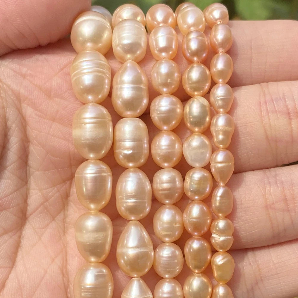 Natural Freshwater Pearl Beads High Quality Irregular Shape Punch Loose Beads for Jewelry Making DIY Necklace Bracelet - AMULET RING STORE