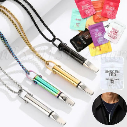 1/10 Flavors Aromatherapy Diffuser Necklace Pendant Quitting Smoking Breathing Necklace Neutral & Essential Oil Diffuser Lockets - AMULET RING STORE