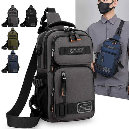 Male Multifunctional Sports Chest Bag Men's Lightweight Handbag  Multi Pockets Outdoor Hiking Climbing Cycling Crossbody Bags