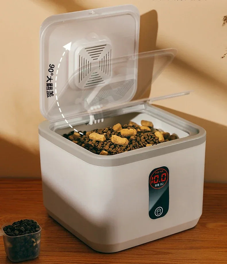 Pet Dog Food Storage Container Dry Cat Food Bucket Dog Food Box with Lid Insect Proof Moisture Proof Rice Box Grain Sealed Jar - AMULET RING STORE