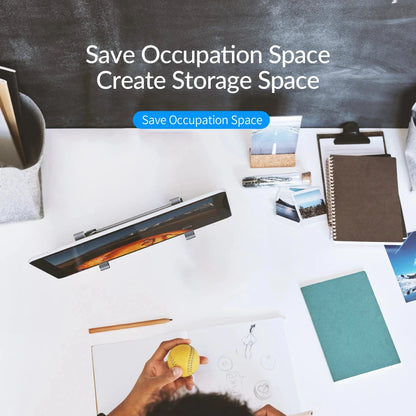 ORICO Laptop Stand Aluminium Laptop Stand Vertical Stand Notebook Desktop Holder Portable Tablet Stand for 13 to 17.4 inch Mac - AMULET RING STORE