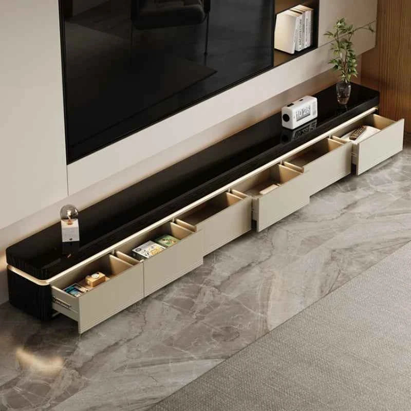 Elegant Space Saving TV Stand Eco Friendly Materials Sustainable Modern Aesthetics TV Stand Sliding Doors Living Room Furniture
