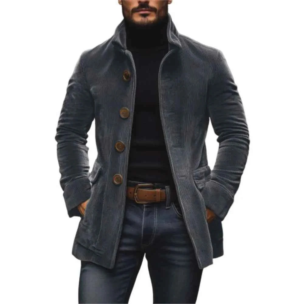 Winter Jackets For Man 2025 Autumn Fashion Long Sleeve Pockets Coats Outwears