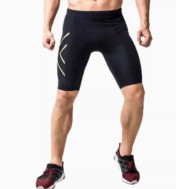 Sports leggings for men and women, fitness yoga, running, athletics, off-road, sweat wicking, quick drying five quarter pants