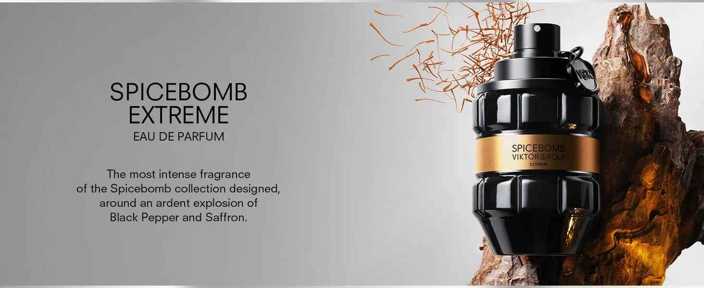 Viktor&Rolf - Spicebomb Eau De Toilette - Woody & Spicy - Cologne for Men - with Notes of Citrus & Tobacco Valentine Perfume