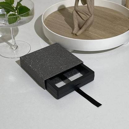 Colourful Glitter Jewellery Box Travel Jewelry Packaging Boxes Fashion Drawer Jewelry Display Box Earrings Gift Organizer Case - AMULET RING STORE