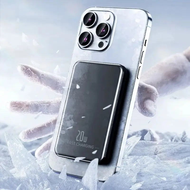 Oneplus 50000mAh Magnetic Power Bank Wireless Portable Charger Large Capacity Fast Charge Backup Battery For IPhone Samsung New - AMULET RING STORE