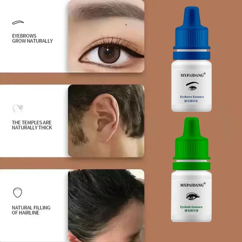 Fast Eyebrow Growth Serum Eyelash Hair Growth Anti Hairs Loss Product Prevent Baldness Fuller Thicker Lengthening Eyebrow Makeup - AMULET RING STORE