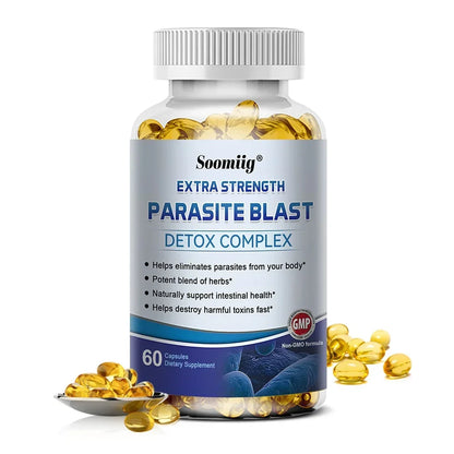 Parasite Blast - Bowel Cleansing Supplement, Digestive Health, Immune Health, Parasite Removal, and Improve Digestion - AMULET RING STORE