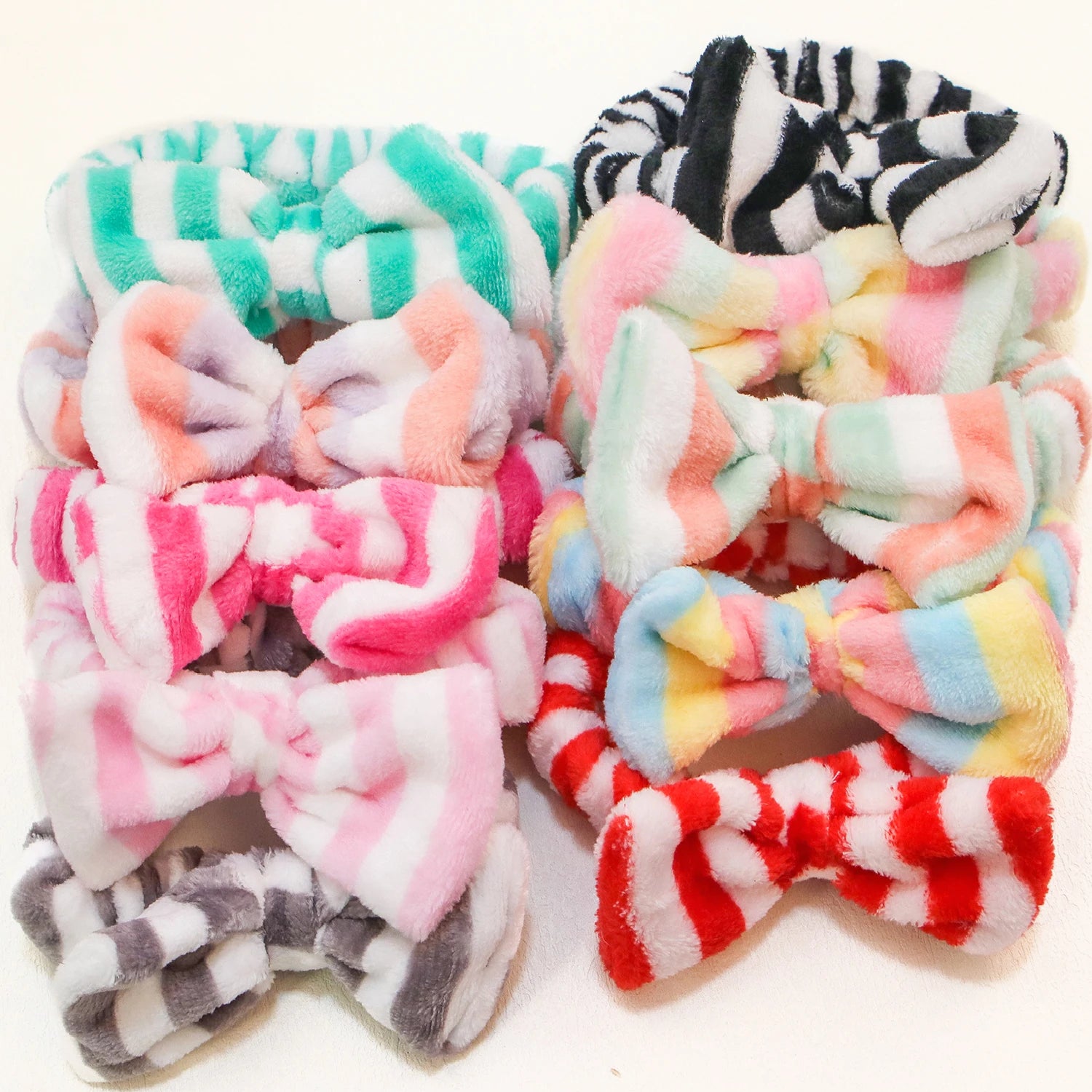 Fashion Coral Fleece Headbands Soft Elastic Spa Facial Hairband Girls Wash Face Head Wear Makeup Headband Women Hair Accessories - AMULET RING STORE
