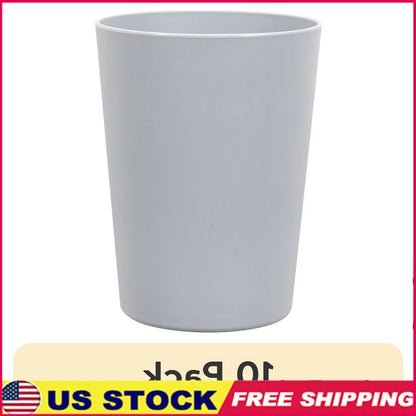 10 Pack 18oz Microwave Safe Plastic Tumblers Gray Durable Drinkware Lightweight Reusable Party Cups Essential Kitchen Supplies - AMULET RING STORE