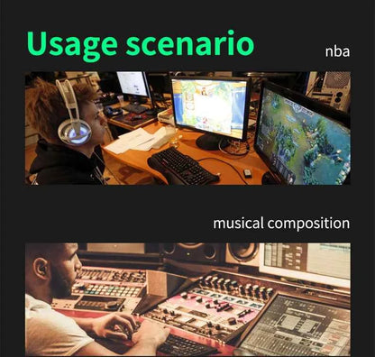 Gaming Microphone USB Microphone for PC Condenser Podcast Mic for Studio Recording with Headphone Jack, Led, Noise Cancellation