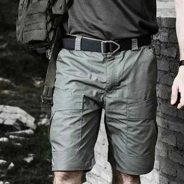 Summer Outdoor Tactical Cargo Shorts for Men - Waterproof, Multi-Pocket, Plus Size Hiking and Camping Urban Shorts