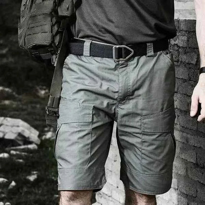 Summer Outdoor Tactical Cargo Shorts for Men - Waterproof, Multi-Pocket, Plus Size Hiking and Camping Urban Shorts