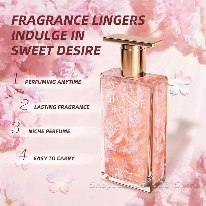 50ML GRASSE ROSE Eau de Parfum Spray Oriental Perfume For Women Long Lasting Fragrance Suitable For Daily Use Couple Gifts