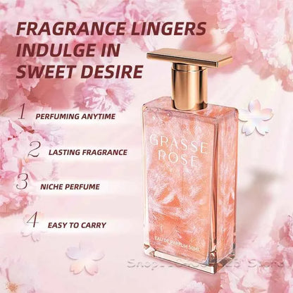 50ML GRASSE ROSE Eau de Parfum Spray Oriental Perfume For Women Long Lasting Fragrance Suitable For Daily Use Couple Gifts