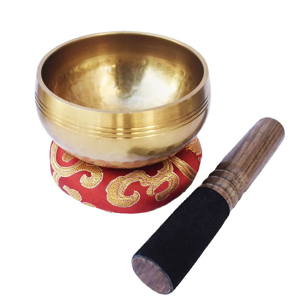 Tibetan Singing Bowls Set,Singing Bowls,Meditation Sound Bowl Handcrafted In Nepal,For Yoga,Meditation,Mindfulness,Healing - AMULET RING STORE