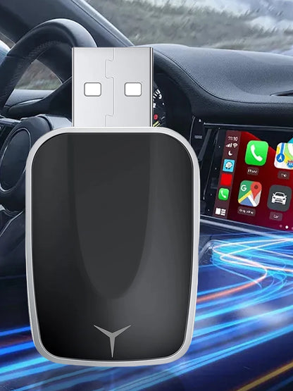 Wired To Wireless Carplay & Android Auto Mini Adapter Bluetooth-Compatible 5.0 WiFi for Cars with OEM Wired CarPlay Android Auto - AMULET RING STORE