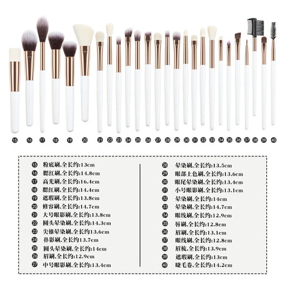 40makeup brush suit portable models full set makeup tools powder brush powder foundation brush eye shadow brush - AMULET RING STORE