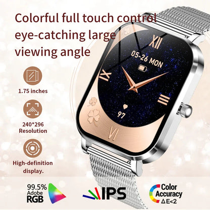 2025 New Xiaomi Fashion Women Smartwatch AMOLED HD Screen Heart Rate Blood Oxygen Monitoring BT Call Sports Smartwatch Woman
