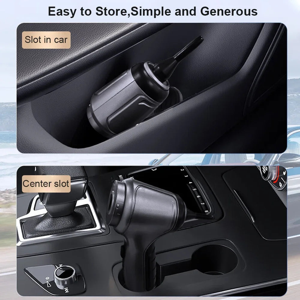 95000PA Car Vacuum Cleaner Wireless Strong Suction Vacuum Cleaner Portable Handheld Vacuum Cleaner Blower 2in1 for Car Home - AMULET RING STORE