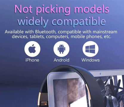 Headphones Bluetooth Wireless Headsets With Mic Music Gaming Sports Earpieces Great Bass Earphones Foldable Support TF SD-Card