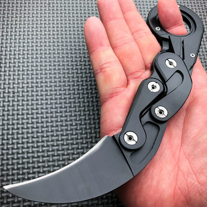 Pocket Mini Outdoor Knife All-steel Claw Mechanical Paw Knives Tactical Karambit Multi Tool EDC Portable Camping Gift for Men