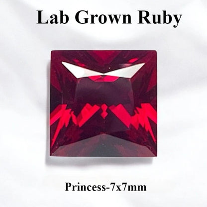 Lab Grown Ruby Pigeon Blood Red Color For Jewelry Diy Making Main Materials Selectable Certificate