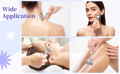 Face Massager Massage Acupuncture Roller For Neck Arm Leg Foot  Face Lifting Deep Tissue Massage Tool Face Beauty Skin Care Tool