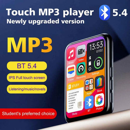 128GB HiFi MP3 Player with Bluetooth 5.4, Speaker & Touch Screen