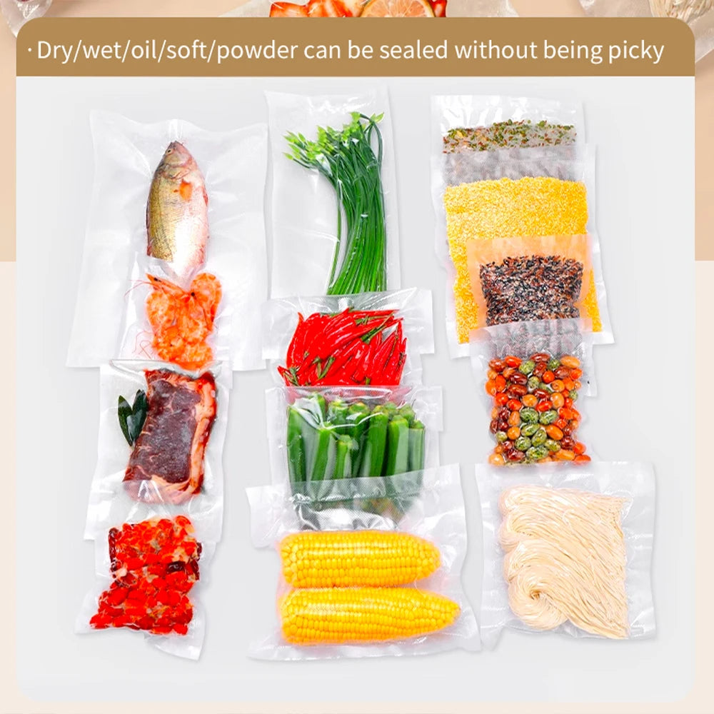 Vacuum Sealer Mini Wireless Food Vacuum Sealing Machine USB Rechargeable Automatic Plastic Bags Sealer For Household Use - AMULET RING STORE