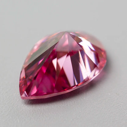 Pink Moissanite Stones with GRA Certificate Round/Pear/Oval/Emerald/Heart/Cushion/Princess/Asscher/Radiant Cut