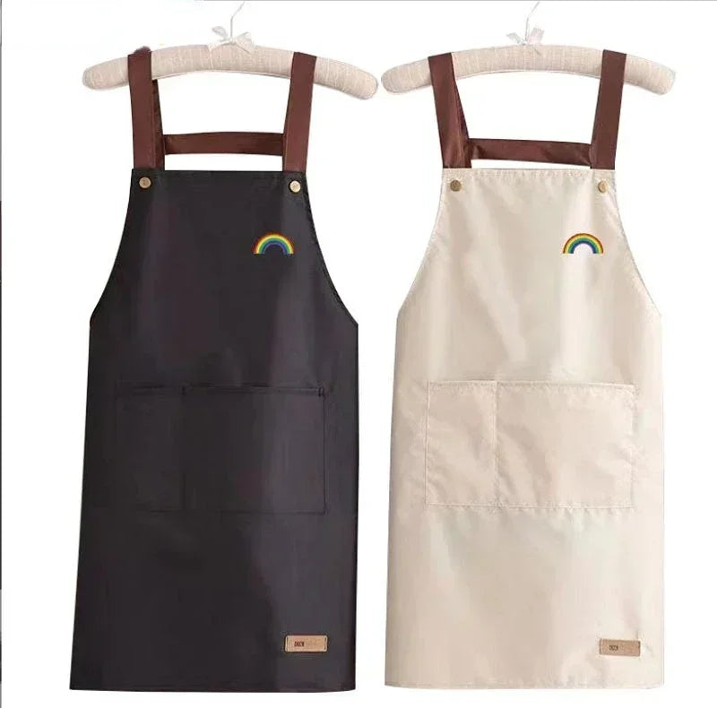 Waterproof and antifouling large pocket hotel restaurant coffee shop Western food Western pastry work clothes apron - AMULET RING STORE