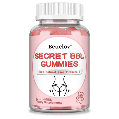 BBL Gummies - Natural Vitamin B, Apple Cider Vinegar - Shapes Buttocks, Plumps and Lifts Buttocks, Manages Body Shape