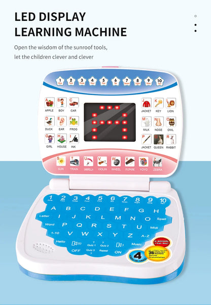 Kids Electronic Learning Laptop - Educational Toy - AMULET RING STORE