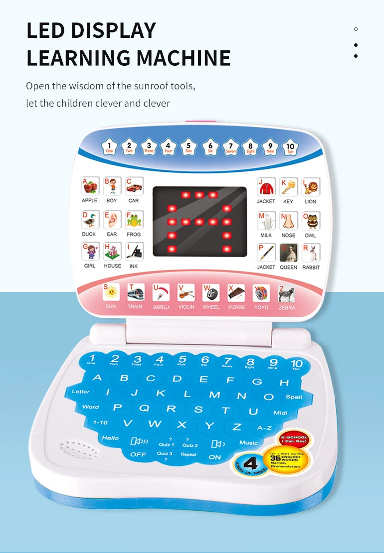 Kids Educational Learning Computer - Electronic Toy - AMULET RING STORE