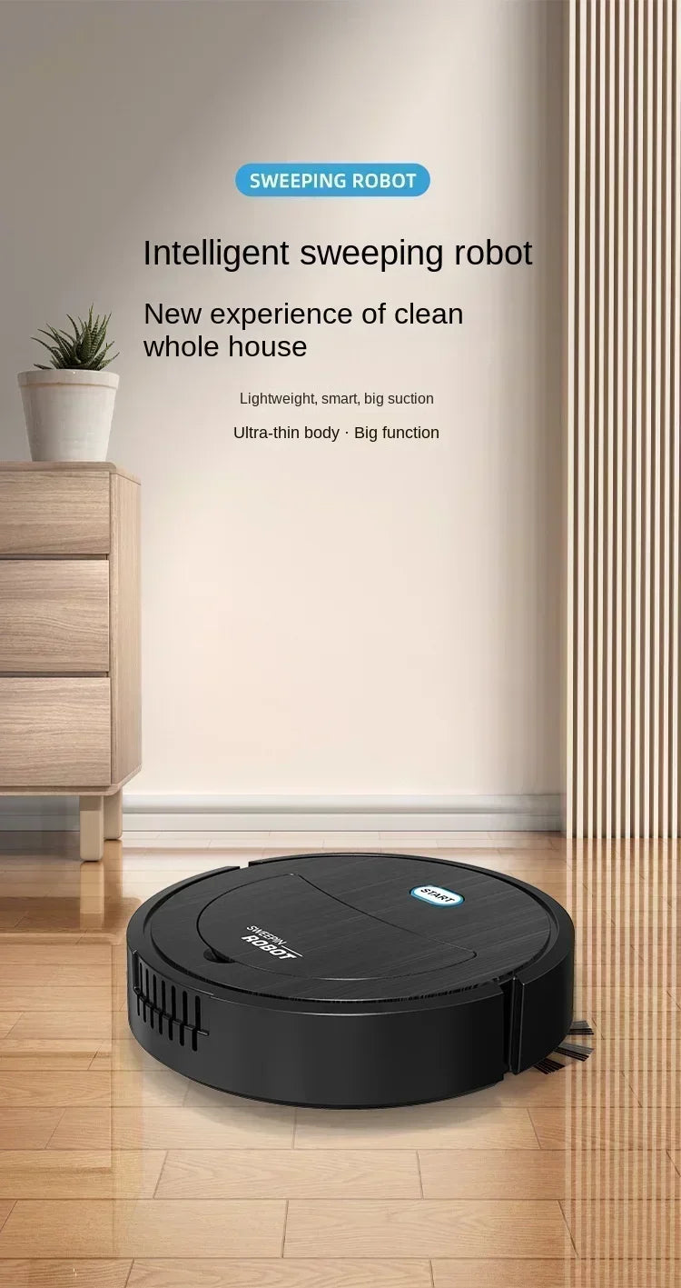 Intelligent Robot Cleaner USB Three in One Sweeping and Mopping Robot Cleaner Kitchen Robots Electric Floor Mop Home Appliance - AMULET RING STORE