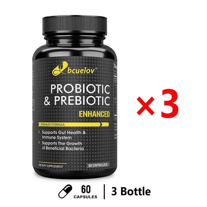 Bcuelov Prebiotics Probiotic Combo - Supports Healthy Digestion & Immune System, Reduces Bloating & Acidity, Weight Loss - AMULET RING STORE