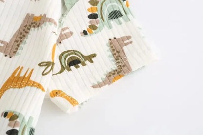 4Pieces Cotton Newborn Bodysuit Print Baby Girl Clothes 0-12M Cartoon Baby Boy Clothes Summer Short Sleeve Romper Bebes - AMULET RING STORE