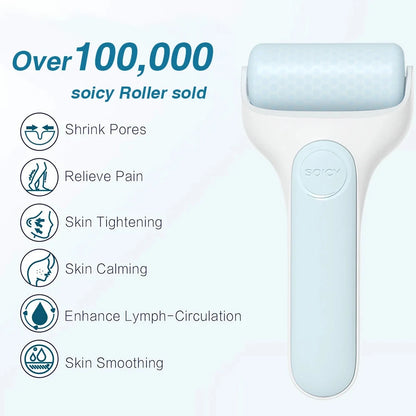 Original Skincare Ice Roller For Face SOICY S20 Derma Cooler Massager For Face Lift Sun Damage Redness Pain Relife