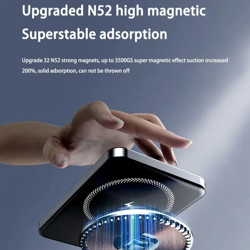 Oneplus 50000mAh Magnetic Power Bank Wireless Portable Charger Large Capacity Fast Charge Backup Battery For IPhone Samsung New - AMULET RING STORE