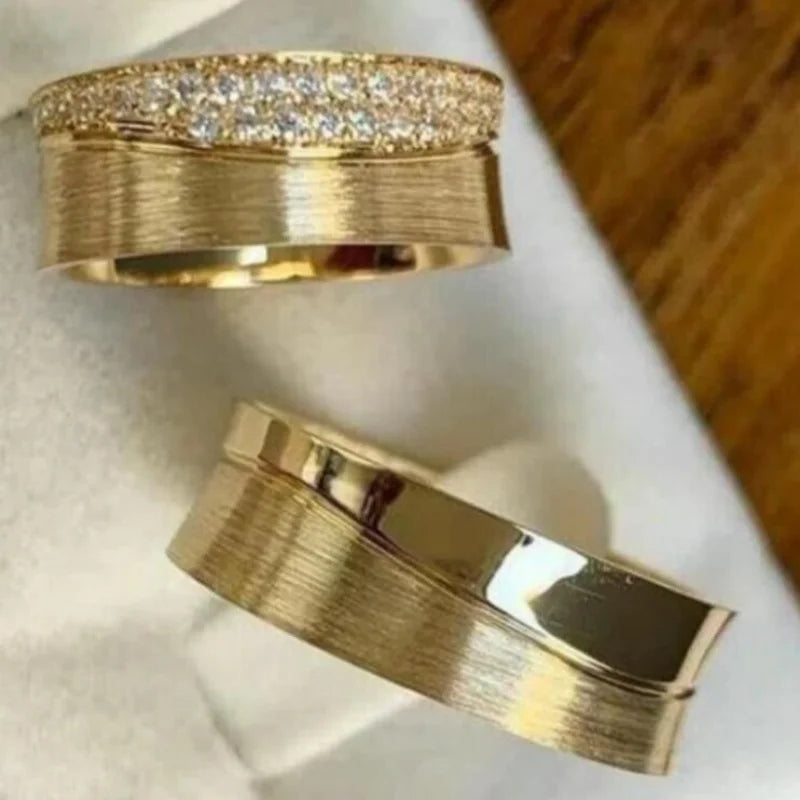 Trendy Exquisite Three Piece Set Inlay Green Color Square Shiny Zircon Engagemen Ring For Women Accessories Gifts Custom Jewelry