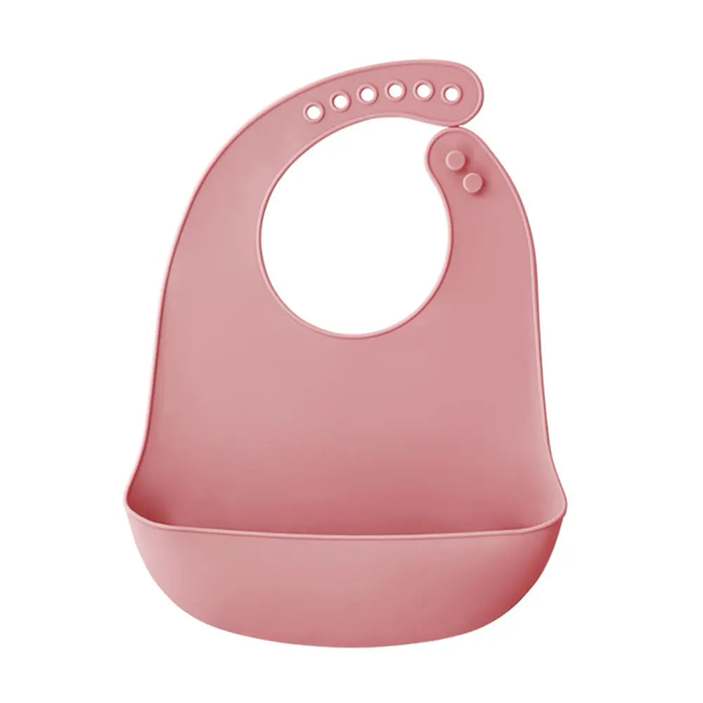 Silicone world Waterproof Silicone Bibs Baby Kids Stuff Kids Bib Aprons Girl Boy Adjustable Soft Silicone Bib Baby Feeding Stuff - AMULET RING STORE