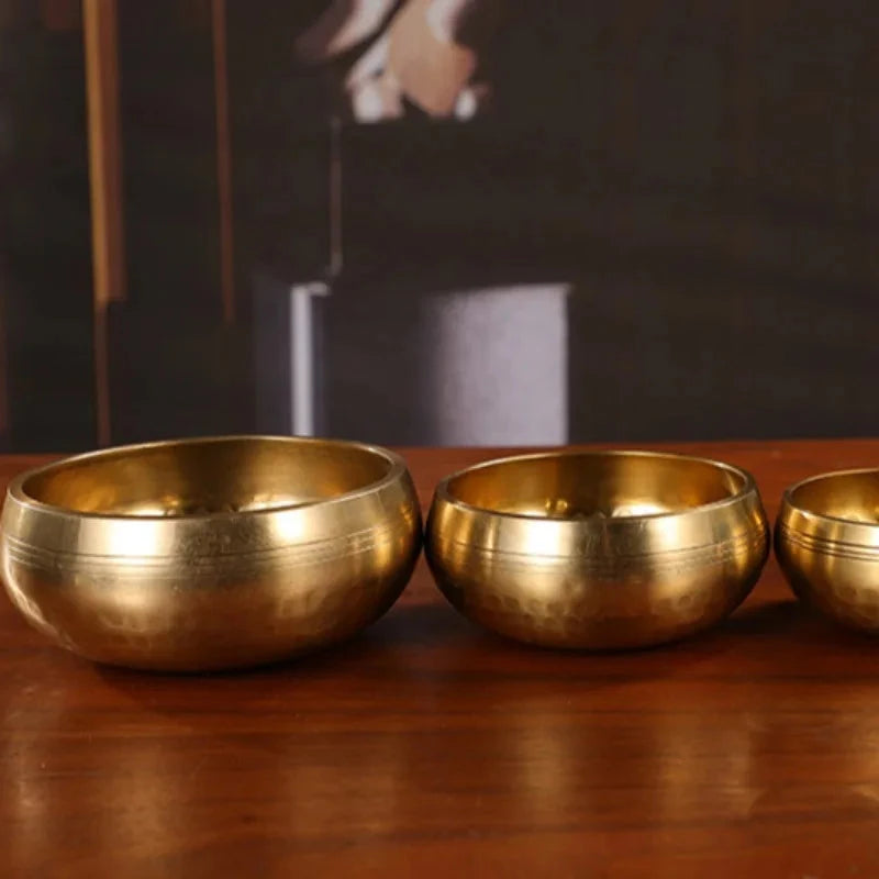 Nepalese Sound Bowl Handmade Singing Bowl Sound Healing Bowl Meditation Percussion Musical Instruments Therapeutic Tibetan - AMULET RING STORE