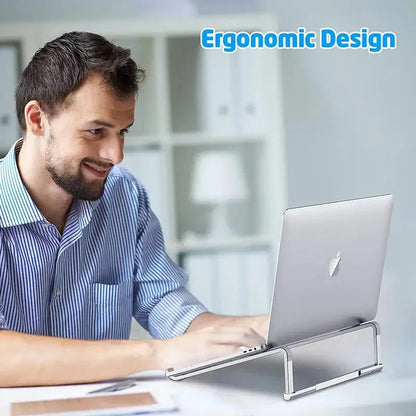 Universal Laptop Stand Foldable Adjustable Aluminum Alloy Notebook Holder Desktop Bracket for MacBook Air Pro Xiaomi - AMULET RING STORE