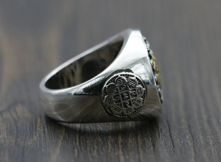 Nine Palace Eight Trigrams Pure Silver Twelve Zodiac Rings AMULET RING STORE