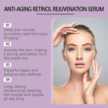 Retinol Facial Anti Wrinkle Essence  Hydrating Firming Treatment, Lifts & Smooths Fine Lines, Nourishing, 30ml