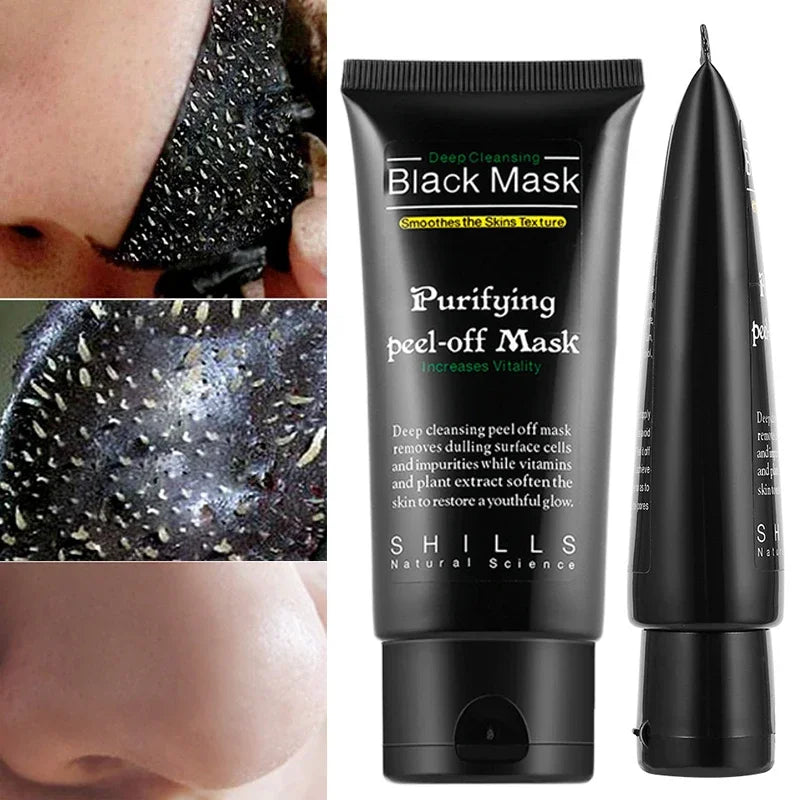 Bamboo Charcoal New Suction Face Deep Cleansing Black Mud Mask Blackhead Remover Peel-Off Mask Easy To Pull - AMULET RING STORE