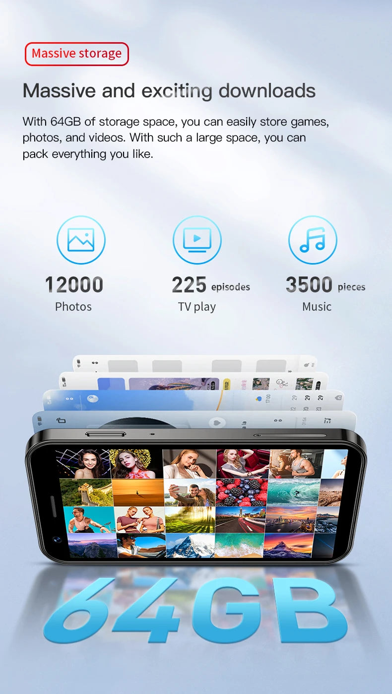 SOYES XS16/XS15 Mini Android Smartphone 3G/4G Network 2GB RAM 16GB ROM 3" Display 5MP Camera Dual SIM With Play Store WhatsAPP - AMULET RING STORE